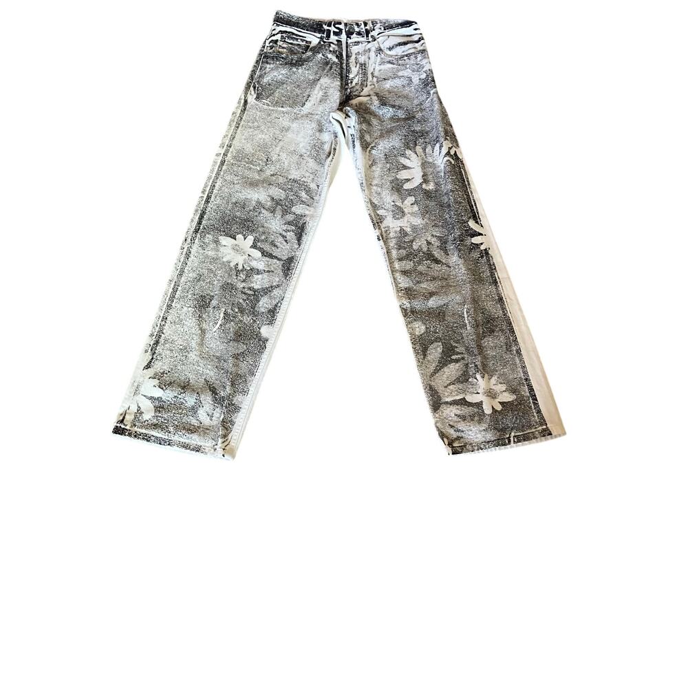MM6 Maison Margiela Graphic Print Tapered Leg Trousers NWT Size: 26 - Picture 8 of 9